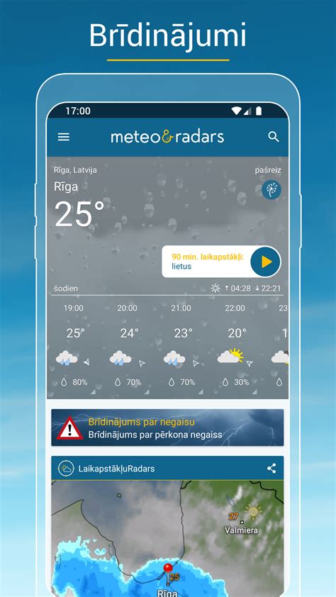 meteo brīdinājumi.